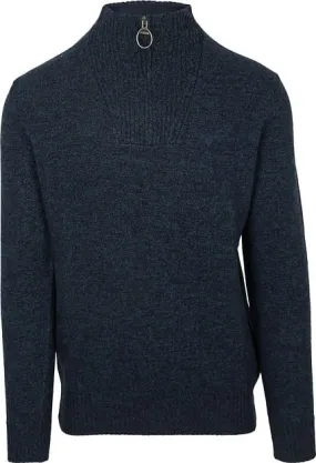 Barbour Pull-over Demi-Zip Agneline Bleu Foncé MKN0339-NY35